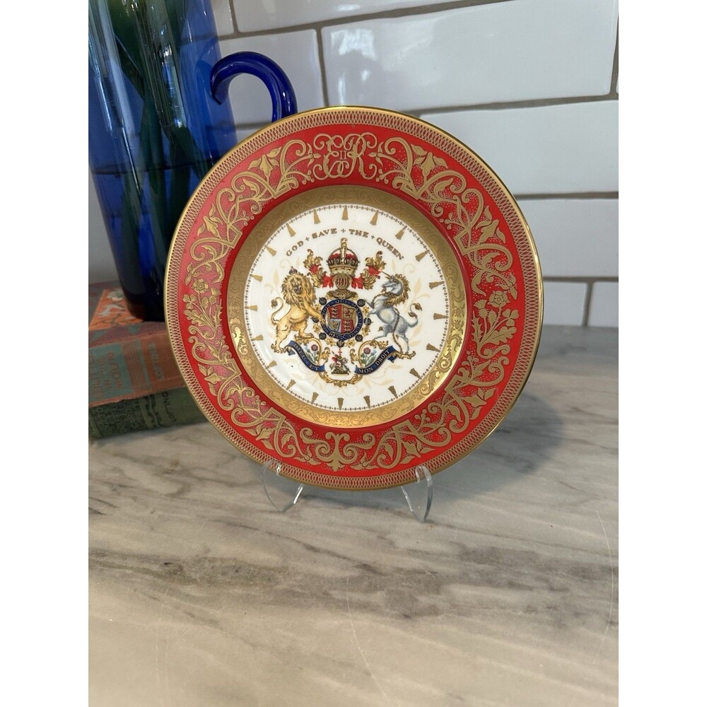 Royal Collection God Save Queen Elizabeth II 60th Anniversary Coronation Plate